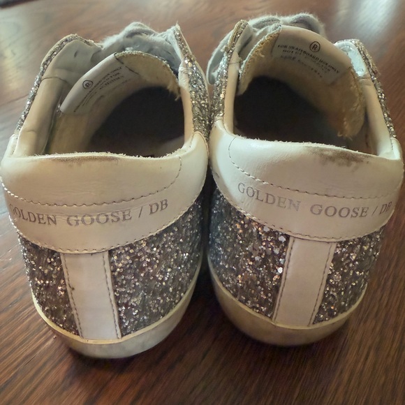 Golden Goose silver glitter sneaker with black star size 38 - Picture 4 of 8